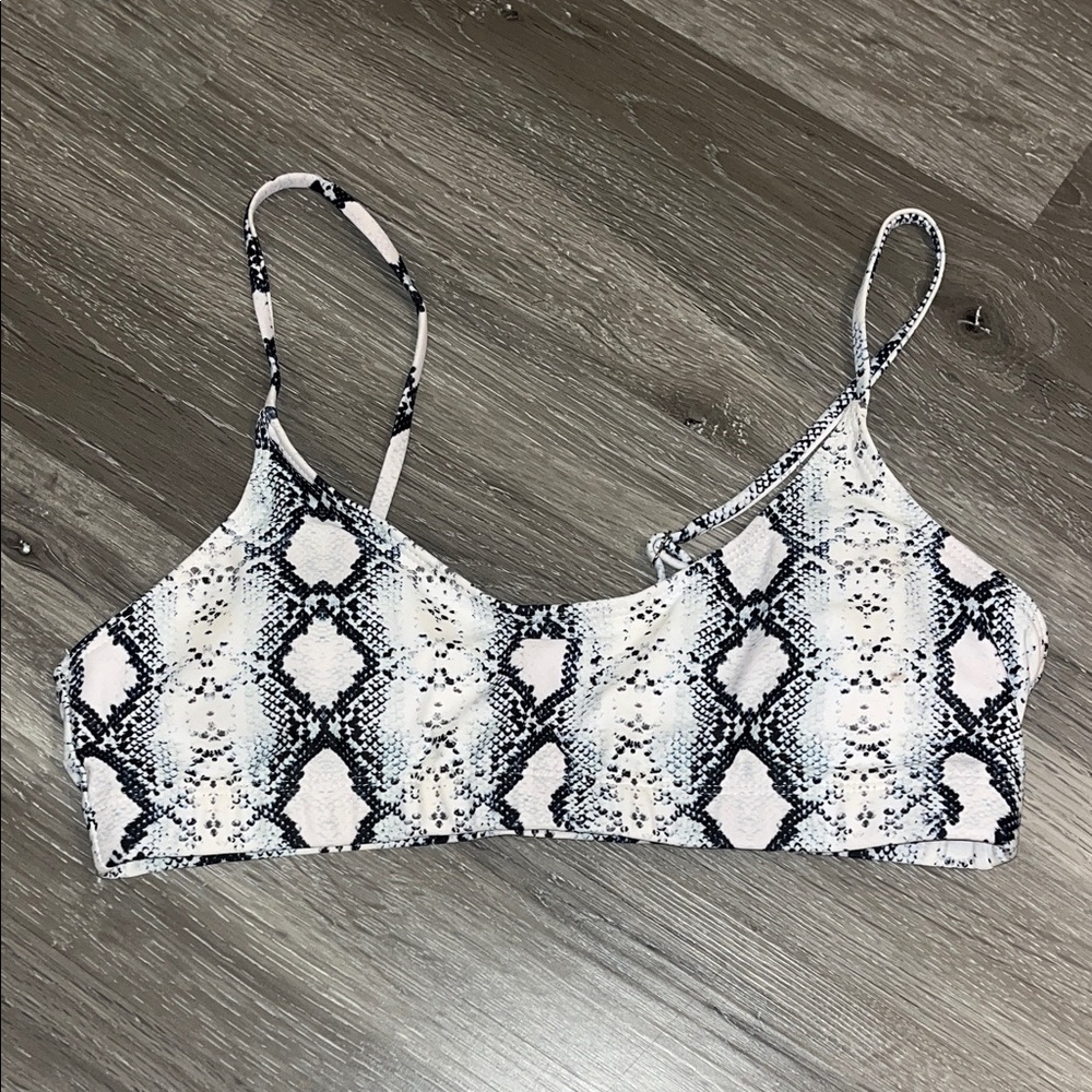 SHEIN Snakeskin Swim top